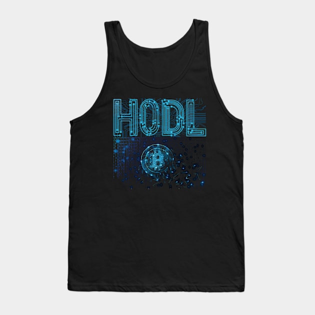 HODL Circuit Board | Bitcoin Buy & Hold for Hodler Tank Top by The Hammer